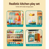 NNEDSZ Kids Kitchen Playset Pretend Play Food Sink Cooking Utensils 73pcs