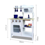 NNEDSZ  18 Piece Kids Kitchen Play Set - White