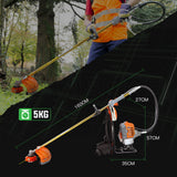 NNEMB 62CC Backpack Brushcutter Line Trimmer Whipper Snipper Brush Cutter Multi