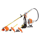 NNEMB 62CC Backpack Brushcutter Line Trimmer Whipper Snipper Brush Cutter Multi