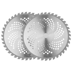 NNEMB 2x Carbide Tipped 40 Tooth Brush Cutter Blade Whipper Snipper Brushcutter