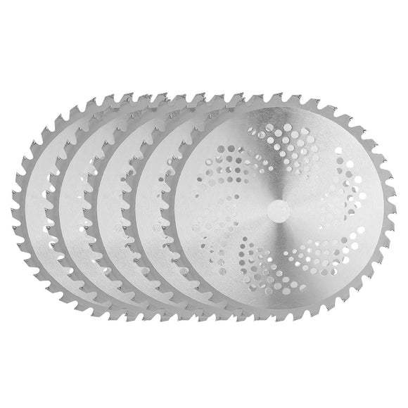 NNEMB 5x Carbide Tipped 40 Tooth Brush Cutter Blade