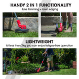 NNEMB LT3 20V SYNC Cordless Line Trimmer Whipper Snipper with Battery and Charger Kit