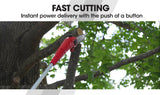 NNEMB 20V SYNC Lithium-Ion Cordless Pole Chainsaw with Battery and Charger Kit