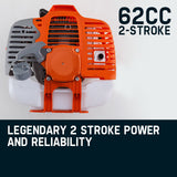 NNEMB Replacement Engine for Pole Tool Chainsaw Brushcutter Multi 62CC