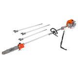 NNEMB 62CC Pole Chainsaw Petrol Chain Saw Brush Cutter Brushcutter Tree Pruner