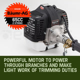 NNEMB 65CC Long Reach Pole Chainsaw Hedge Trimmer Pruner Chain Saw Tree Multi Tool