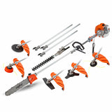 NNEMB Pole Chainsaw Brush Cutter Whipper Snipper Hedge Trimmer Saw Multi Tool 62CC
