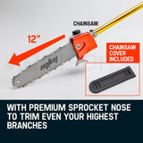 NNEMB 62CC Pole Chainsaw Hedge Trimmer Brush Cutter Whipper Snipper Multi Tool Saw