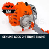 NNEMB 62CC Pole Chainsaw Hedge Trimmer Brush Cutter Whipper Snipper Multi Tool Saw