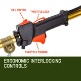 NNEMB 65CC Petrol Pole Chainsaw Chain Saw Pruner Pro Arbor Tree Tool Cutter