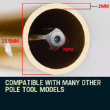 NNEMB 62CC Brush Cutter Whipper Snipper Trimmer Edger Brushcutter Multi Pole Tool