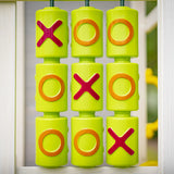 NNEMB Wooden Tower Cubby House with Slide-Sandpit-Climbing Wall-Noughts & Crosses