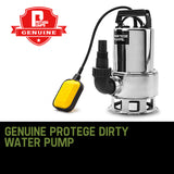 NNEMB 1500W Submersible Dirty Water Pump Bore Tank Well Steel Automatic Clean