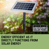 NNEMB 25W Solar Powered Fountain Submersible Water Pump with Battery Pond Kit Garden