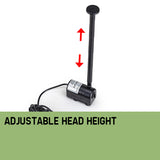 NNEMB 25W Solar Powered Fountain Submersible Water Pump with Battery Pond Kit Garden