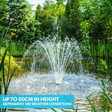 NNEMB 5W Solar Powered Water Fountain Pump Pond Kit with Eco Filter Box