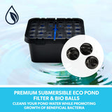 NNEMB 5W Solar Powered Water Fountain Pump Pond Kit with Eco Filter Box