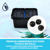 NNEMB 10W Solar Powered Water Fountain Pump Pond Kit with Eco Filter Box