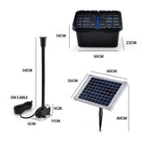 NNEMB 10W Solar Powered Water Fountain Pump Pond Kit with Eco Filter Box