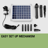 NNEMB 20W Solar Fountain Submersible Water Pump Power Panel Kit Garden Pond
