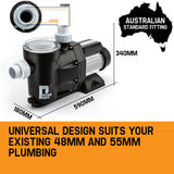 NNEMB 0.75HP Swimming Pool & Spa Water Pump-PS07 100