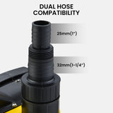 NNEMB Tight Access Clean/Grey Water Submersible Sump Pump-Integrated Float Switch