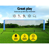 NNEDSZ Portable Sports Net Stand Badminton Volleyball Tennis Soccer 3m 3ft Blue