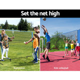 NNEDSZ Portable Sports Net Stand Badminton Volleyball Tennis Soccer 3m 3ft Blue