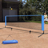 NNEDSZ Portable Sports Net Stand Badminton Volleyball Tennis Soccer 3m 3ft Blue