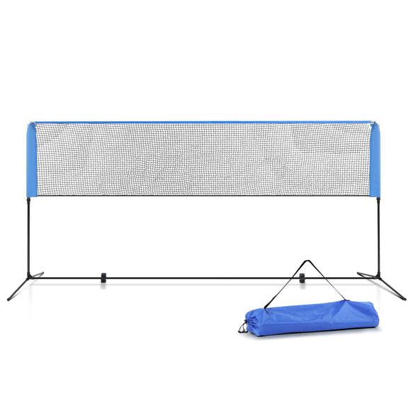 NNEDSZ Portable Sports Net Stand Badminton Volleyball Tennis Soccer 4m 4ft Blue
