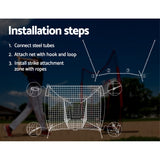 NNEDSZ Portable Baseball Training Net Stand Softball Practice Sports Tennis