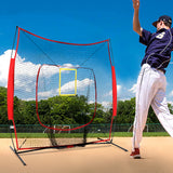 NNEDSZ Portable Baseball Training Net Stand Softball Practice Sports Tennis