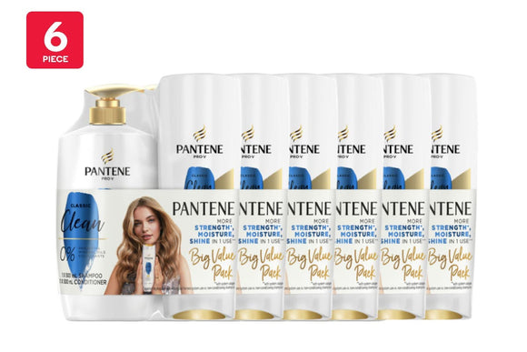 NNEKG Pantene Pro V Classic Clean Shampoo 500ml + Conditioner 500ml 6x Duo Packs
