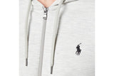 NNEKG Lauren Mens Double Knit Tech Logo Zip Up Hoodie (Light Sport Heather Size XL)