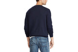 NNEKG Lauren Mens Cotton V Neck Long Sleeve Sweater (Hunter Navy Size 2XL)