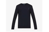 NNEKG Lauren Mens Cotton Crewneck Long Sleeve Sweater (Hunter Navy Size M)