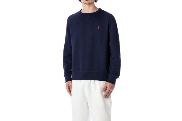 NNEKG Lauren Mens Logo Crewneck Fleece Sweatshirt (Cruise Navy Size 2XL)