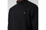 NNEKG Lauren Mens Logo Half Zip Fleece Sweatshirt (Polo Black Size L)