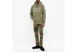 NNEKG Lauren Mens Polo Denim Logo Pullover Hoodie (Army Olive Size M)