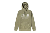 NNEKG Lauren Mens Polo Denim Logo Pullover Hoodie (Army Olive Size L)