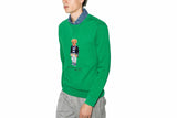 NNEKG Lauren Mens Cruiseship Bear Crewneck Sweatshirt (Cruise Green Bear Size M)