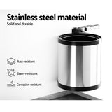 NNEDSZ Kitchen Swing Out Pull Out Bin Stainless Steel Garbage Rubbish Can 12L