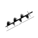 NNEDSZ Power Garden Auger Small Earth Planter 75 X 300MM Black