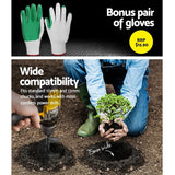 NNEDSZ Power Garden Auger Small Earth Planter 75 X 300MM Black