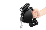 NNEKG Pets LED Dog Leash with Bag Dispenser