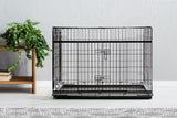 NNEKG Pets Collapsible Metal Dog Crate Slide Door 42