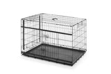 NNEKG Pets Collapsible Metal Dog Crate Slide Door 42