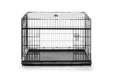 NNEKG Pets Collapsible Metal Dog Crate Slide Door 42