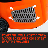 NNEMB 740W HVLP Electric Paint Sprayer Gun-DIY Spray Station Tool